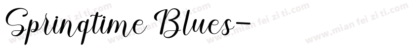 Springtime Blues字体转换
